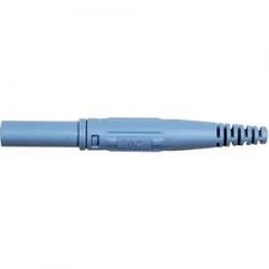 Image of Jack plug Plug straight Pin diameter 4mm Blue Staeubli