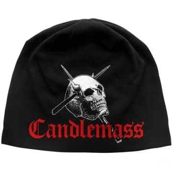 Image of Candlemass - Skull & Logo Unisex Beanie Hat - Black