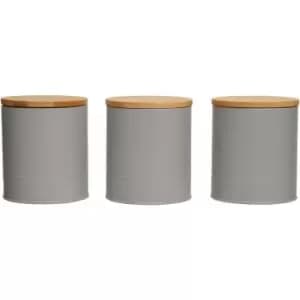 Image of Premier Housewares Set of three Alton Grey Cannisters