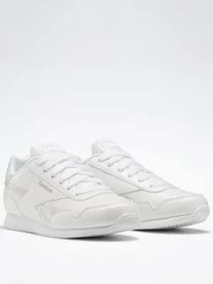 Image of Reebok Royal Classic Jogger 3 Shoes, Silver/White, Size 3.5 Older