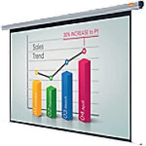 Image of Nobo 76" 1901972 Electric Wall Projector Screen