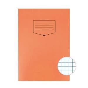 Image of Silvine Tough Shell Exercise Book Squares A4 Orange Pack of 25 EX145