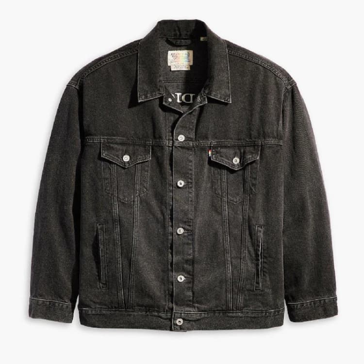 Image of Levis Mens Super Puffer Denim Jacket Heavens Here male M