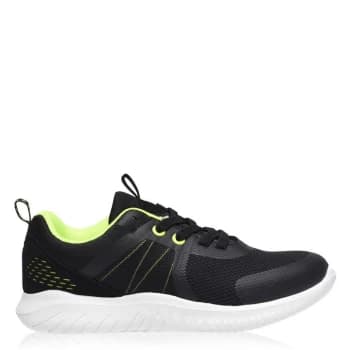 Image of Fabric Parma Trainers Child Boys - Black/Lime