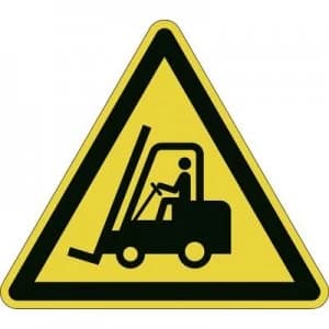 Image of Durable 173404 Symbol warning of industrial trucks Yellow, Black