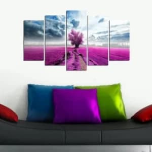 Image of 5M-24 Multicolor Decorative MDF Painting (5 Pieces)