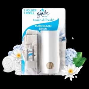 Image of Glade Touch and Fresh Clean Linen Air Freshener Unit