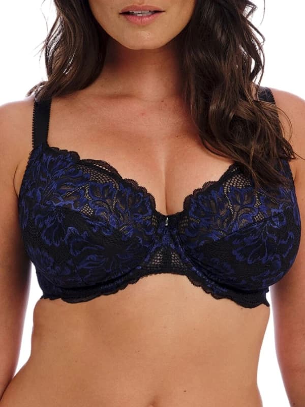 Image of Fantasie Womens Emmaline Side Support Bra in Black Size: 38D Black Female 38D