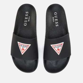 Image of Guess Womens Slide Sandals - Black - UK 6
