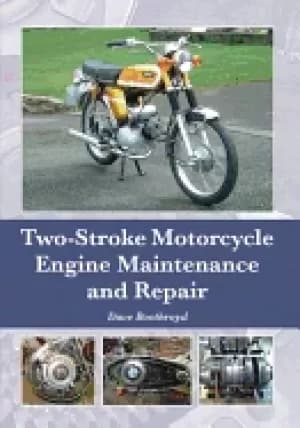 Image of two stroke motorcycle engine maintenance and repair