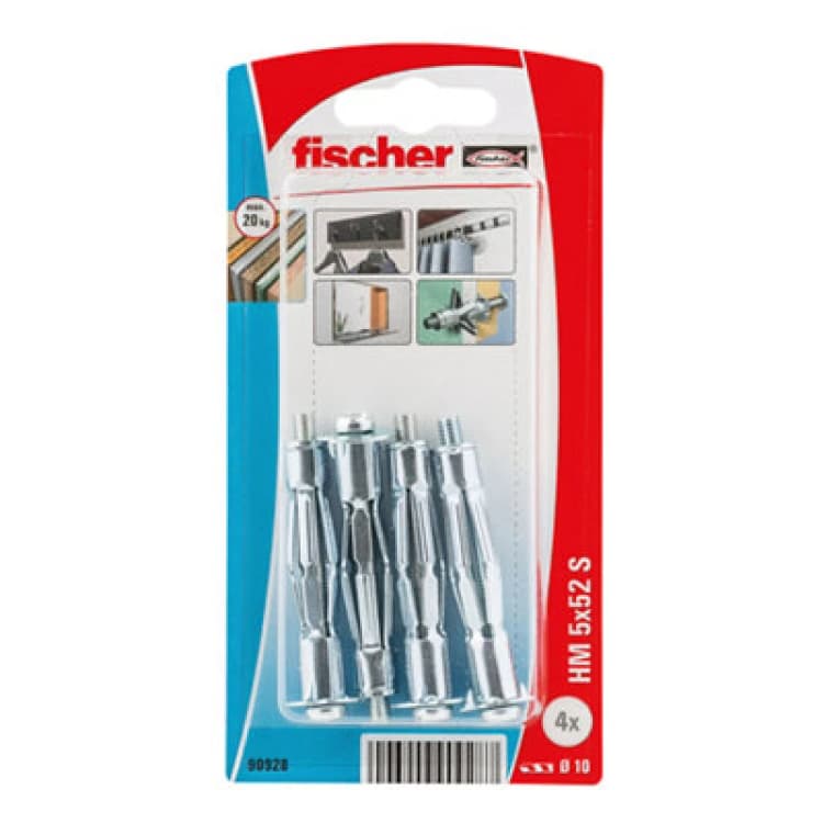 Image of Fischer Fischer 090928 HM 5 x 52 S K NV Cavity plug 52mm 10 mm 1 Set 090928