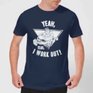 Image of DC Comics Superman I Work Out T-Shirt - Navy - XL - Black
