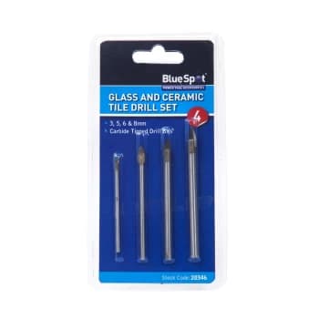 Image of 4 Piece Tile And Glass Drill Set (3 - 8mm)
