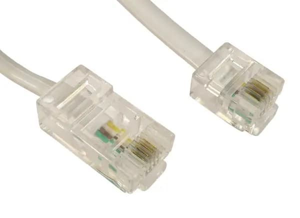 Image of 20m RJ45 - RJ11 Cable (White)