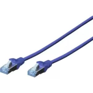 Image of Digitus DK-1531-050/B RJ45 Network cable, patch cable CAT 5e SF/UTP 5m Blue