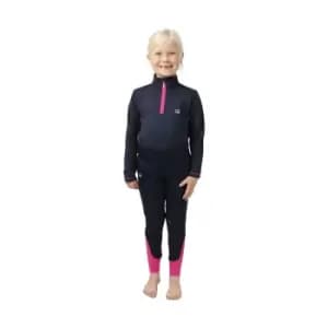 Image of Little Rider Girls Sara Top (5-6 Years) (Pink/Navy)