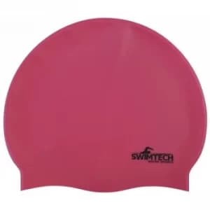Image of SwimTech Silicone Swim Cap Pink