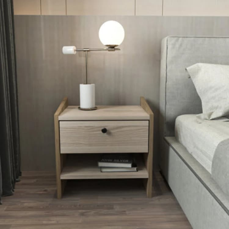 Image of Decorotika Berlin Nightstand Walnut Cordoba