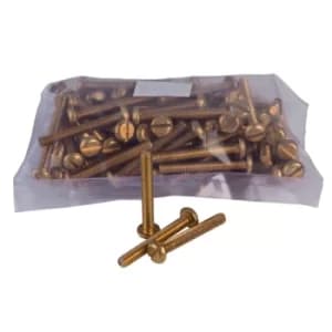 Image of Schneider Electric 3747182 Brass Pan Head Machine Screws M4 x 30mm...