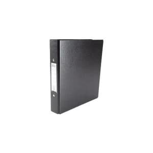 Image of Elba A5 Ring Binder Heavyweight PVC 2 O Ring 25mm Capacity Black 1 x Pack of 10