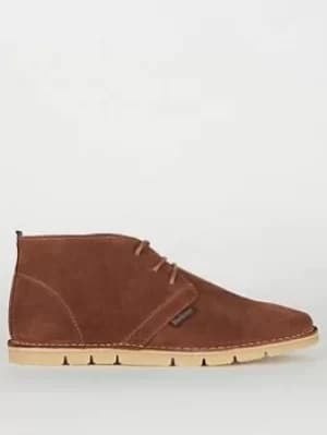 Image of Barbour Barbour Ledger Suede Stitch Down Chukka Boots, Chestnut, Size 10, Men