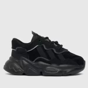Image of Adidas Black Ozweego Toddler Trainers