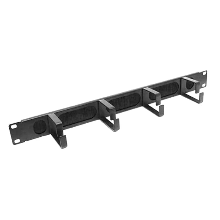 Image of Cablenet 1u 4 Ring Brush Strip Panel