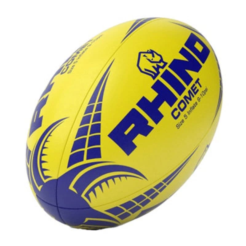 Image of Rhino Comet Rugby Ball Yellow (5)
