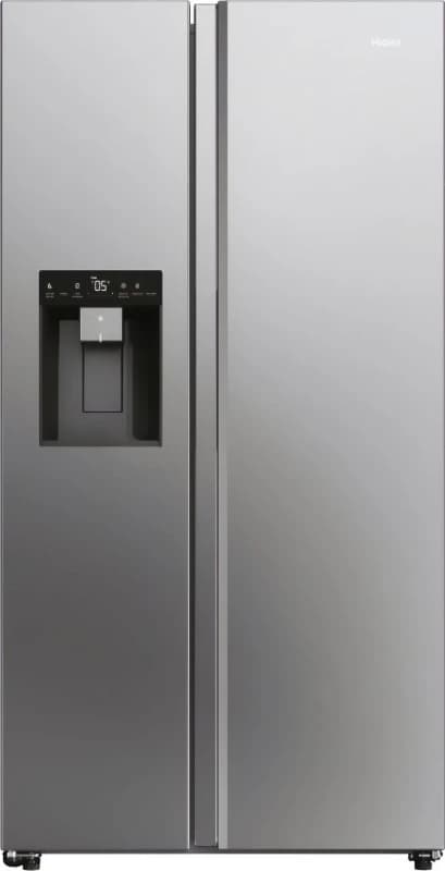Image of Haier SBS 90 Series 7 HSW79F18CIMM WiFi Connected Plumbed Total No Frost American Fridge Freezer - Stainless Steel - C Rated
