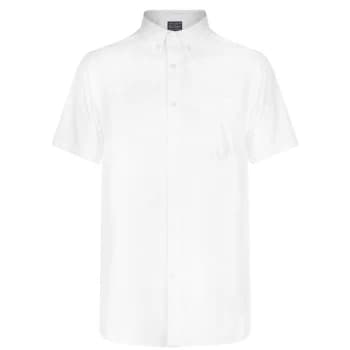 Image of Howick Oxford Short Sleeve Shirt - White