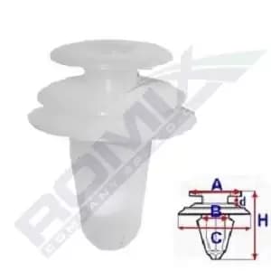 Image of ROMIX Clip B23156 TOYOTA,MAZDA,Yaris Schragheck (_P9_),AVENSIS Kombi (T25),COROLLA Verso (ZER_, ZZE12_, R1_),AYGO (WNB1_, KGB1_)