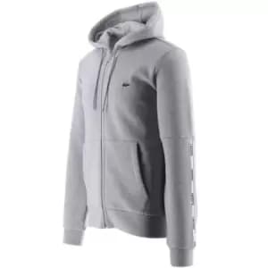 Image of Lacoste Silver Chine Grey Logo Sweatshirt