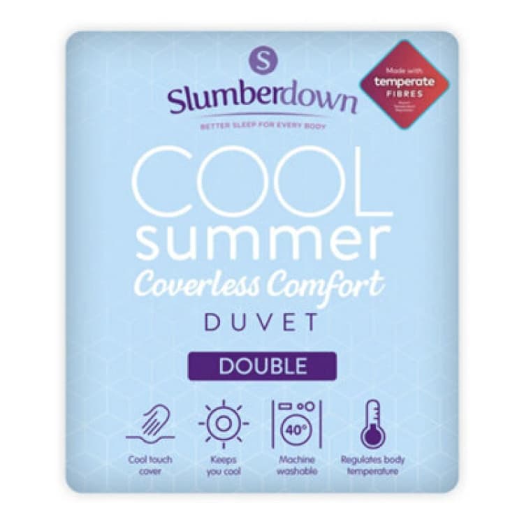 Image of Slumberdown Slumberdown Cool Summer Temperature Regulating Coverless Duvet in Blue Size: King Blue King Unisex 5012924073911