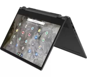 Image of Lenovo IdeaPad Flex 5i 13.3" 2 in 1 Chromebook - Intel Pentium Gold, 128GB SSD, Grey, Silver/Grey