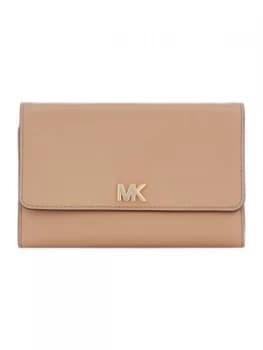 Image of Michael Kors Money pieces medium carryall Dark Brown