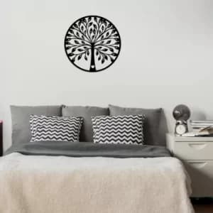 Image of A?aç 3 Black Decorative Wooden Wall Accessory