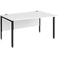 Image of Dams International Wave Desk MB14WRKWH 1,400 x 990 x 725 x 800 - 990 mm