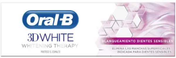 Image of Oral B 3D White Luxe Sensitive Whitening Therapy mint Toothpaste 75ml