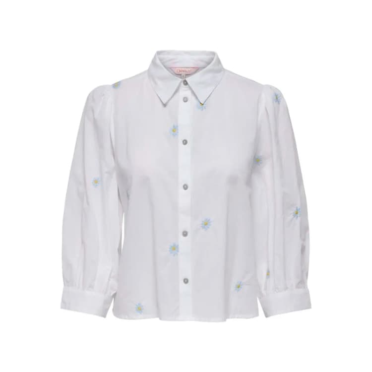 Image of Only Three-quarter sleeve womens shirt Only Candy Blanc Female S