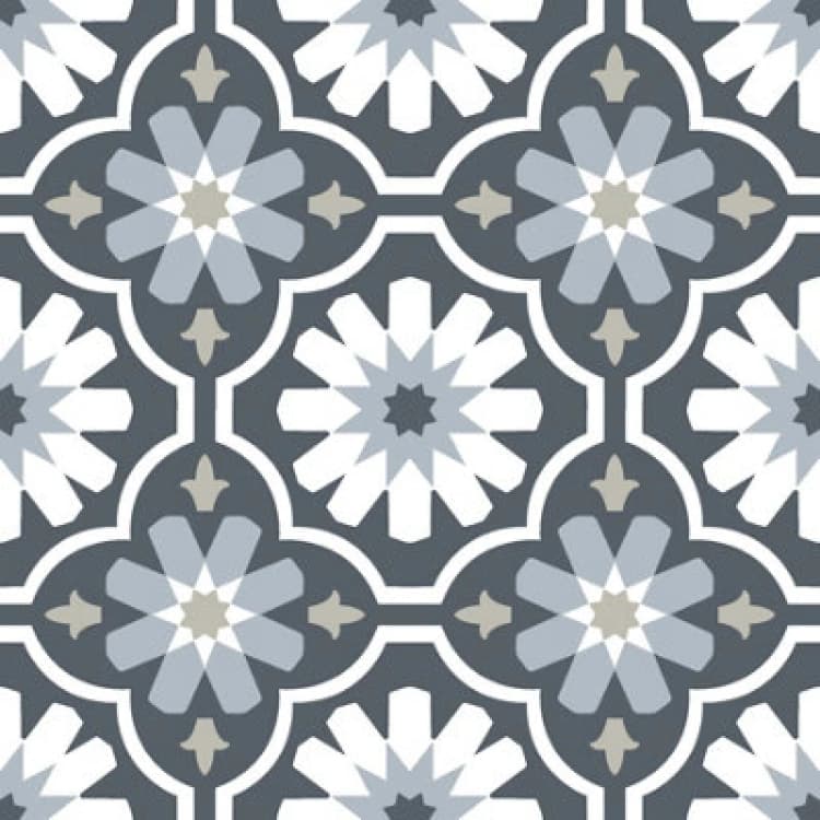 Image of Floor Pops Floorpops Sevilla Peel & Stick Floor Tiles Navy WNXZR Unisex