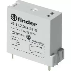 Image of Finder 45.31.7.024.0310 PCB relay 24 V DC 16 A 1 maker 50 pc(s)