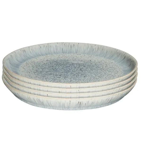 Image of Denby Halo Speckle Dinner Plate - Set of 4