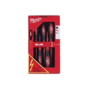 Image of Milwaukee Hand Tools VDE Slim Screwdriver Set, 5 Piece