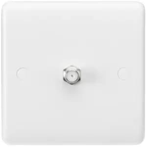 Image of MLA Knightsbridge Curved Edge Sat TV Outlet (Non-Isolated) - CU0150