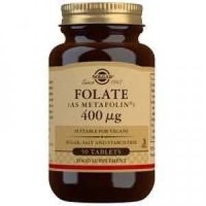 Image of Solgar Vitamins Folate (as Metafolin(R)) 400 ug Tablets x 50
