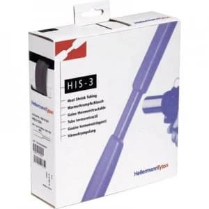 Image of HellermannTyton 308-30600 HIS-6/2-PEX-BK H&B Heat Shrink Tubing Reel In Dispenser Box 5m N/A
