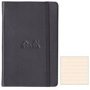 Image of Original Rhodia A5 Webnotebook Leatherette Hardcover Black