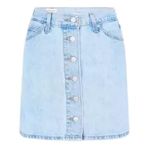 Image of Levis Button Skirt - Blue