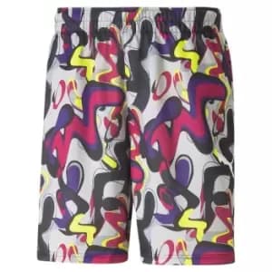 Image of Puma JR Creativity BB Shorts - Yellow
