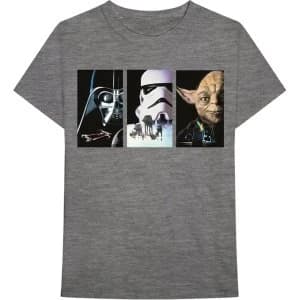 Image of Star Wars - Tri VHS Art Mens Large T-Shirt - Grey
